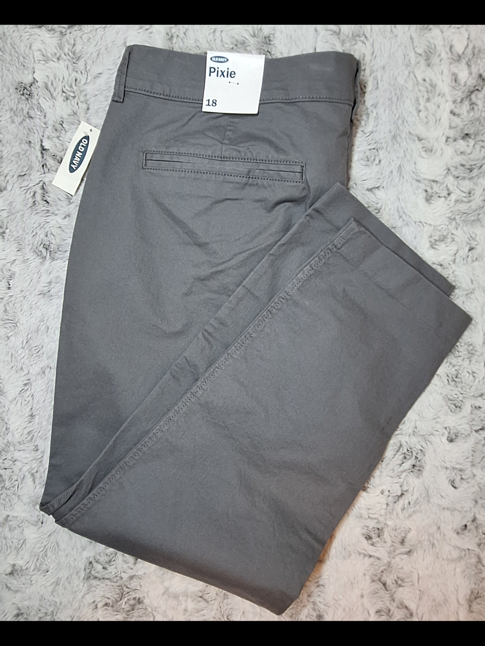 Old Navy Pixie Ankle Chino Pants Women's Size 18 NWT Note Defects